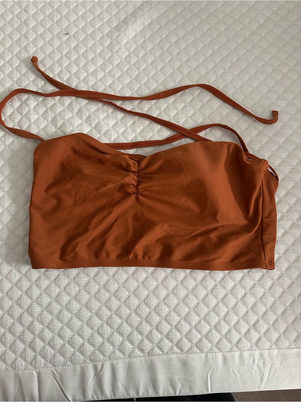 June Loop Rust/Brown Swim Top